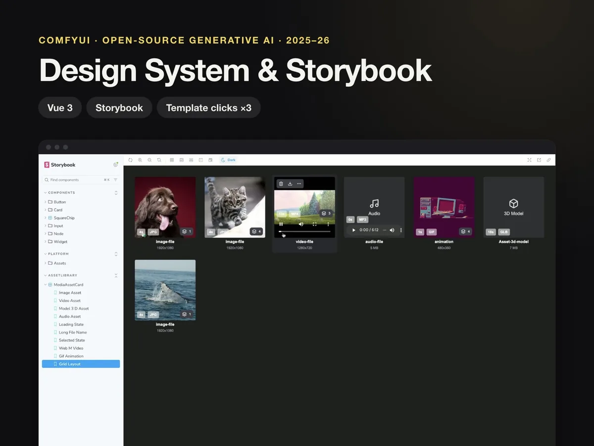ComfyUI Design System: Storybook & Shared Modal Migration