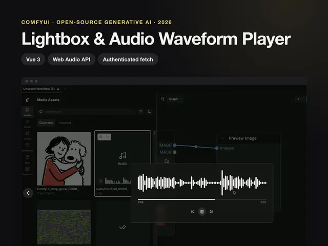 ComfyUI Media Viewer: Custom Lightbox & Audio Waveform Player