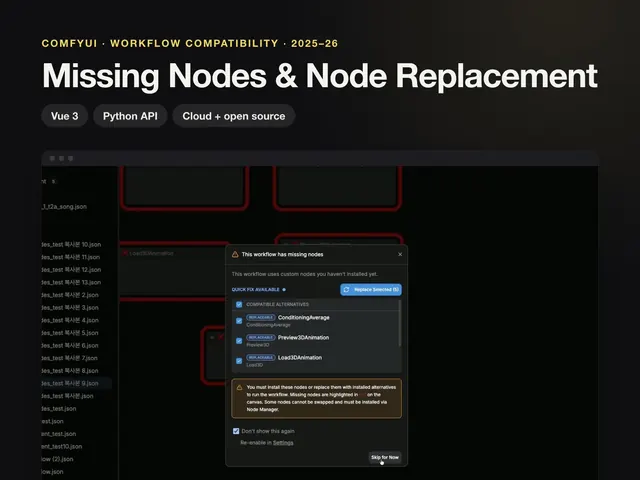 ComfyUI Missing Nodes & Node Replacement UI